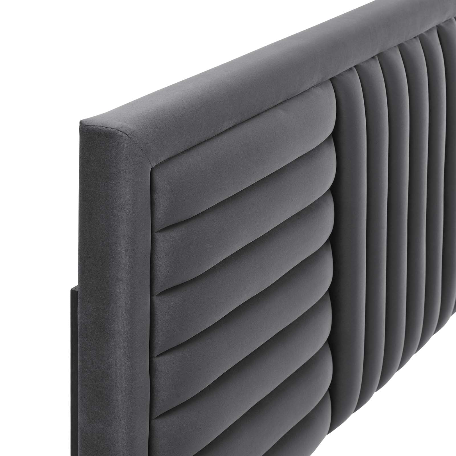 Believe Channel Tufted Performance Velvet Twin Headboard By Modway - MOD-6664 - Image 5