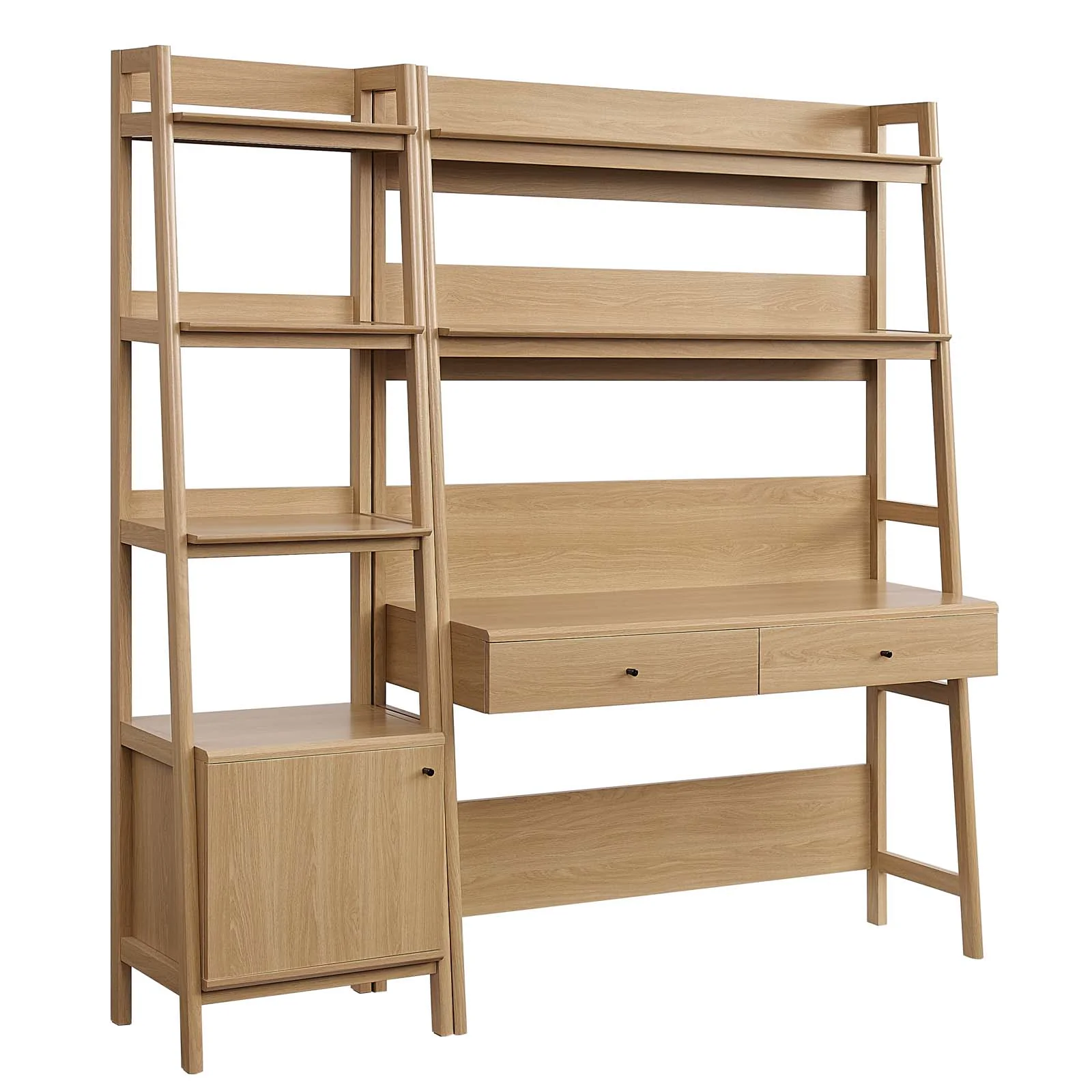 Bixby 2-Piece Wood Office Desk and Bookshelf By Modway - EEI-6111 - Image 2