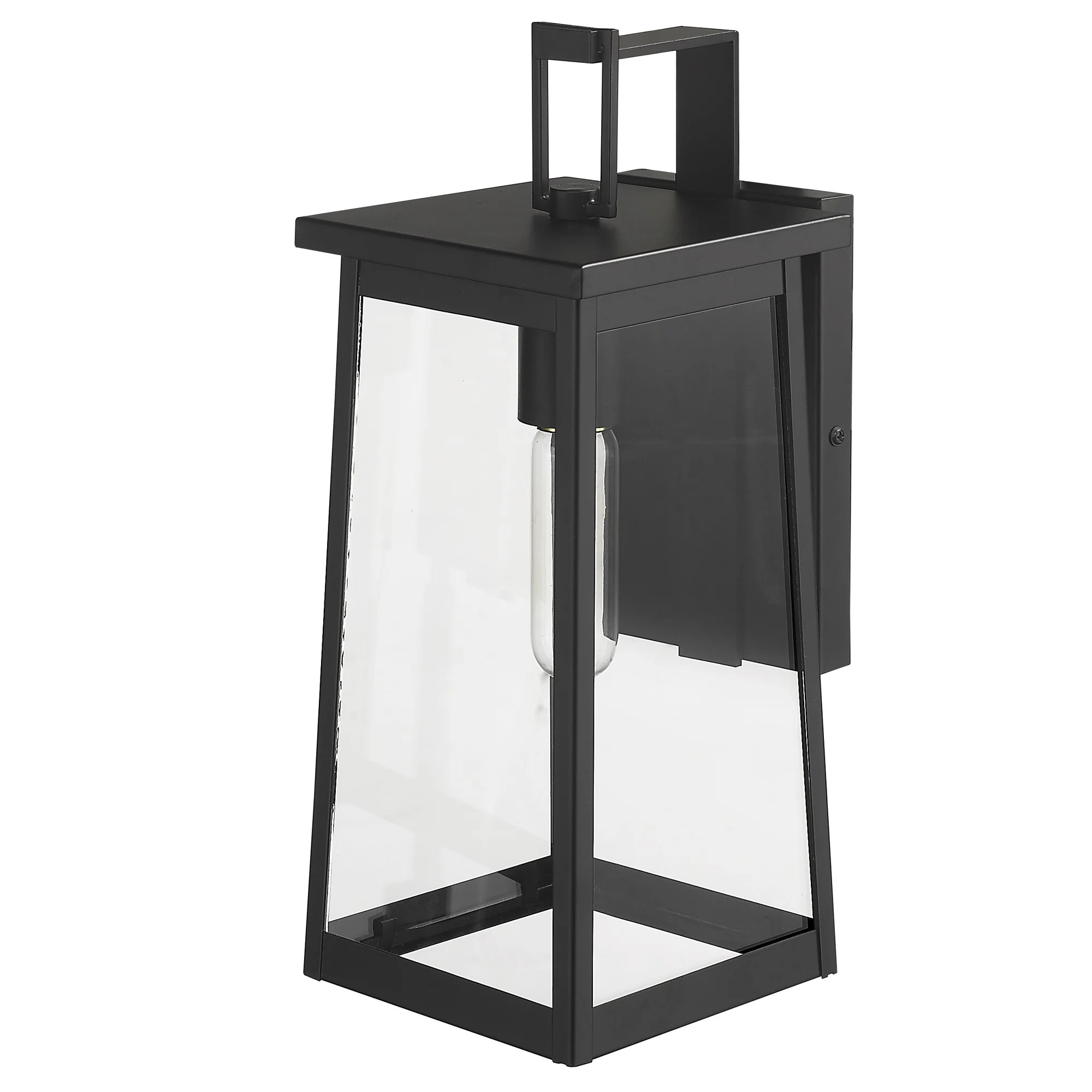 Black Contempo Elongated Outdoor Wall Light By Homeroots