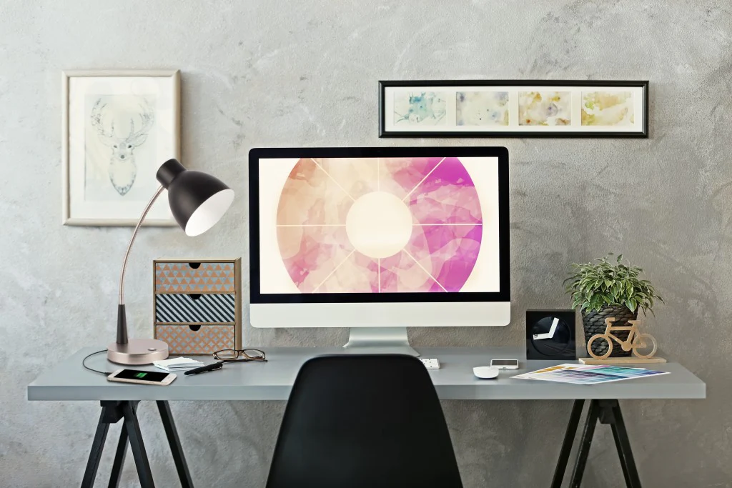 Black Matte and Silver LED Adjustable Desk Lamp By Homeroots