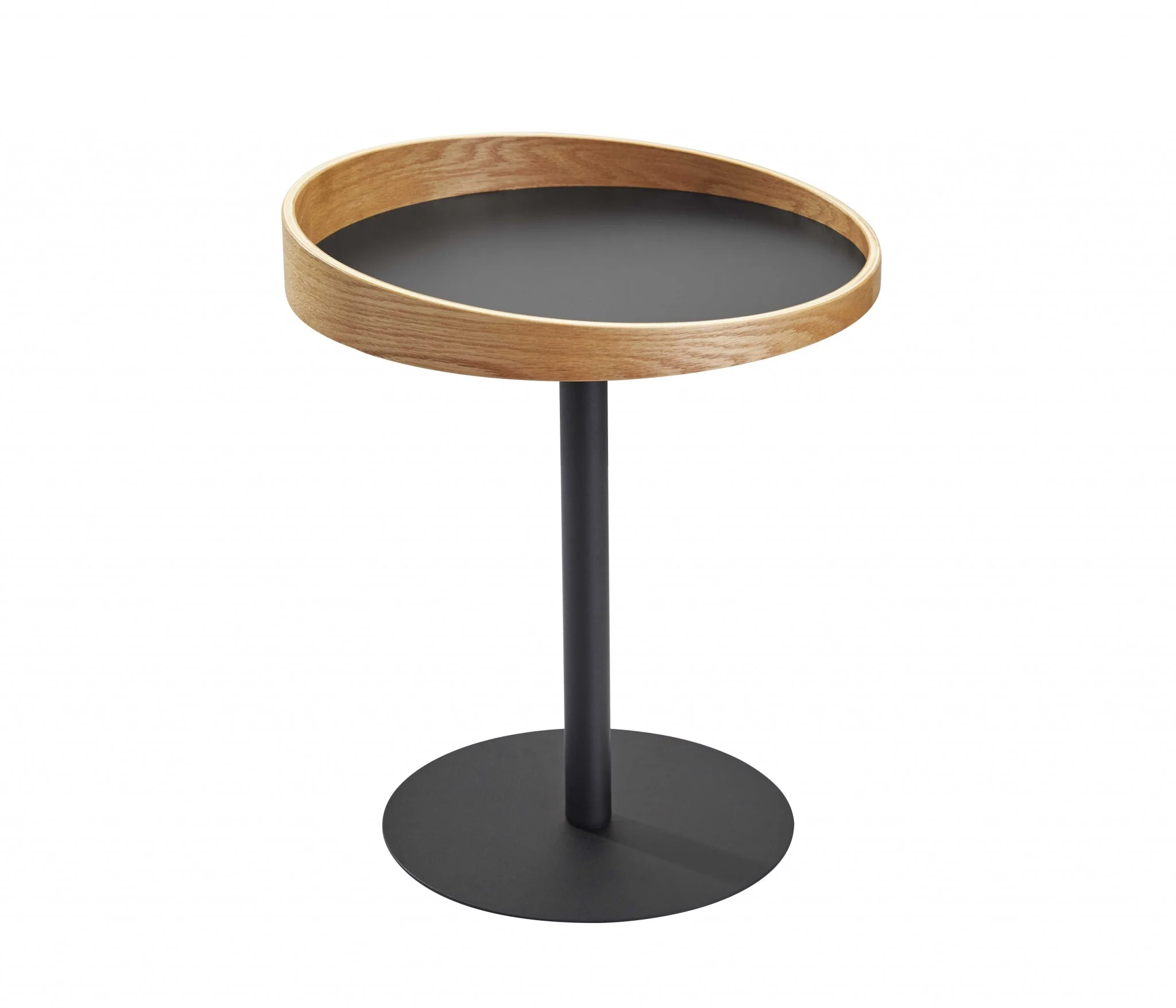 Black Mod Wood End or Side Table By Homeroots