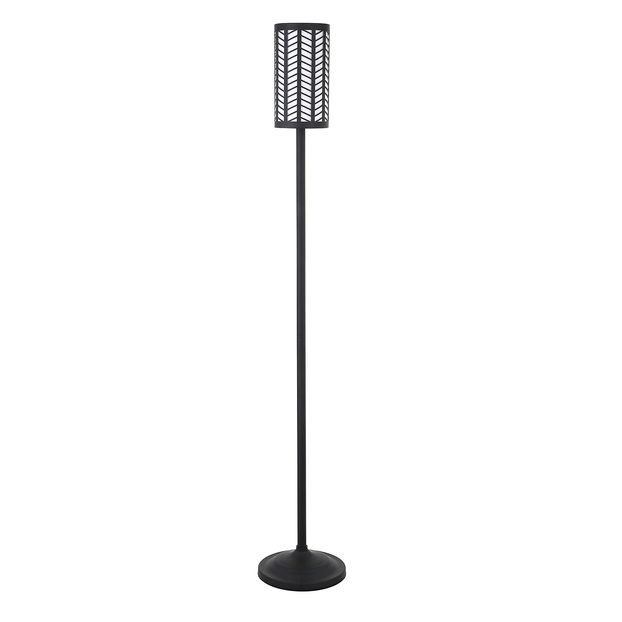 Black Torchiere Floor Lamp With Black Drum Shade By Homeroots