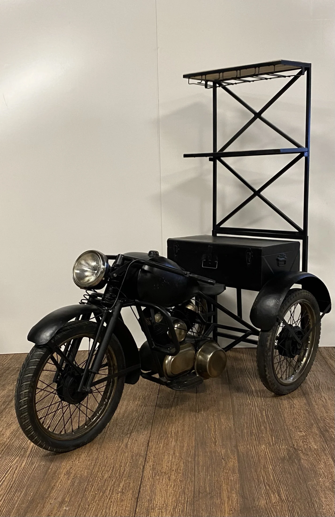 Black Tri Bike Bar By Homeroots