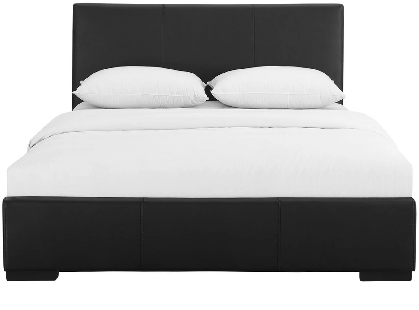 Black Upholstered King Platform Bed By Homeroots - Image 2