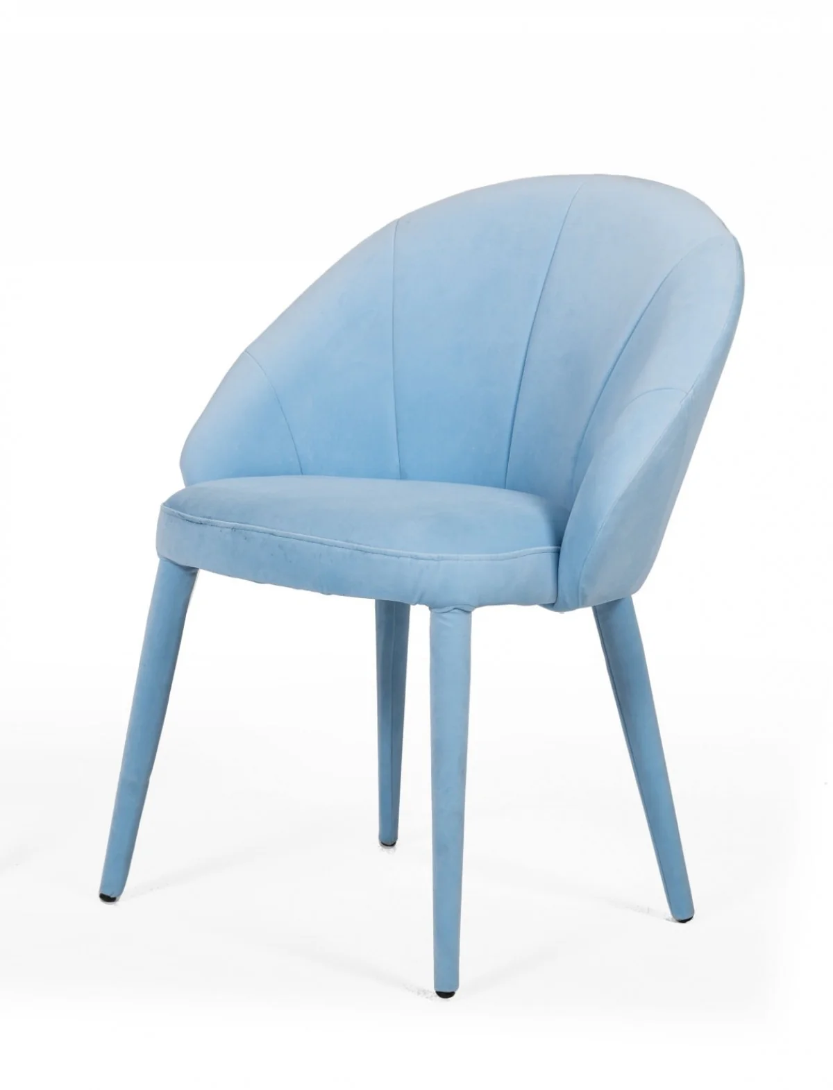 Blue Fabric Wrapped Dining Chair By Homeroots