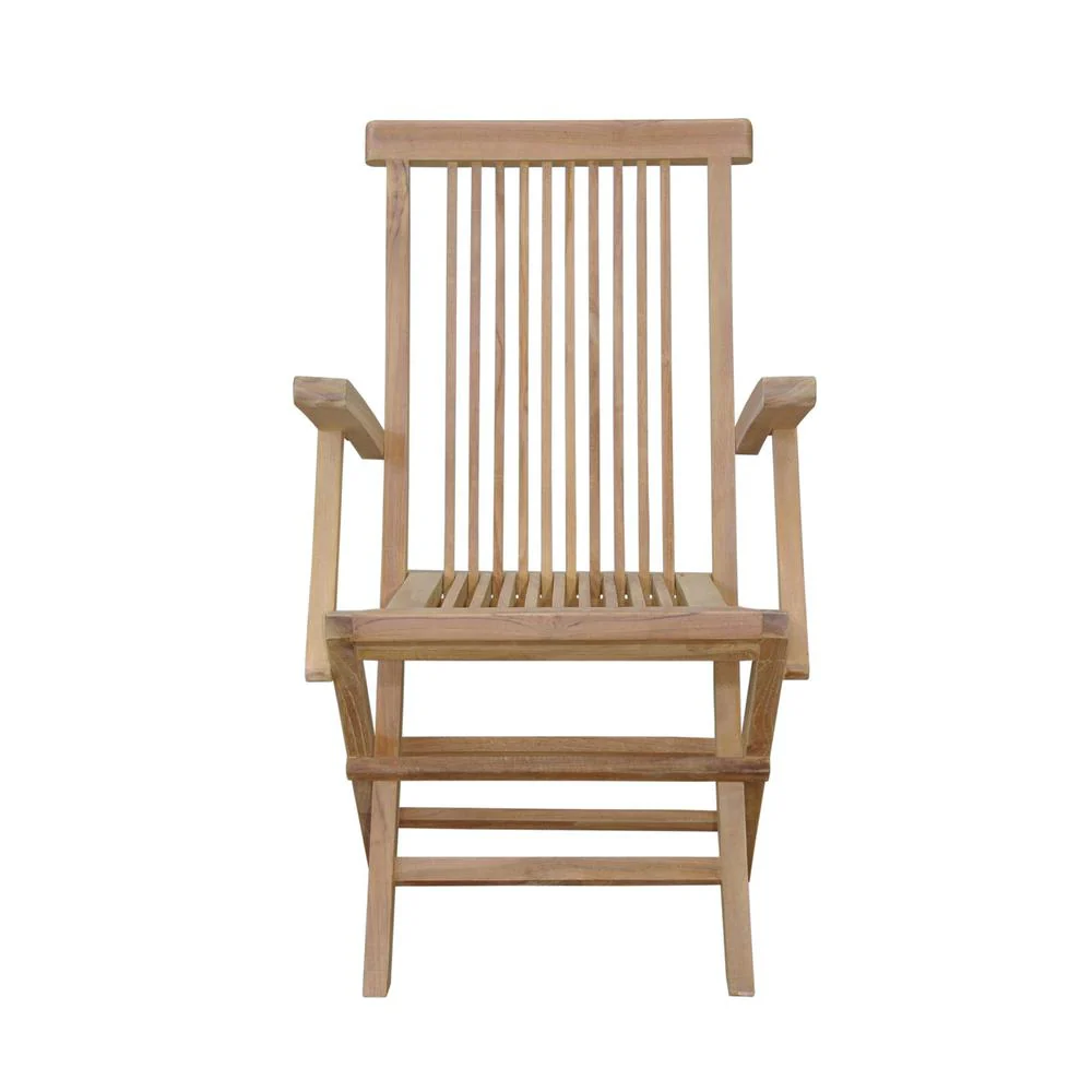 Bristol Folding Armchair By Anderson Teak - Image 3