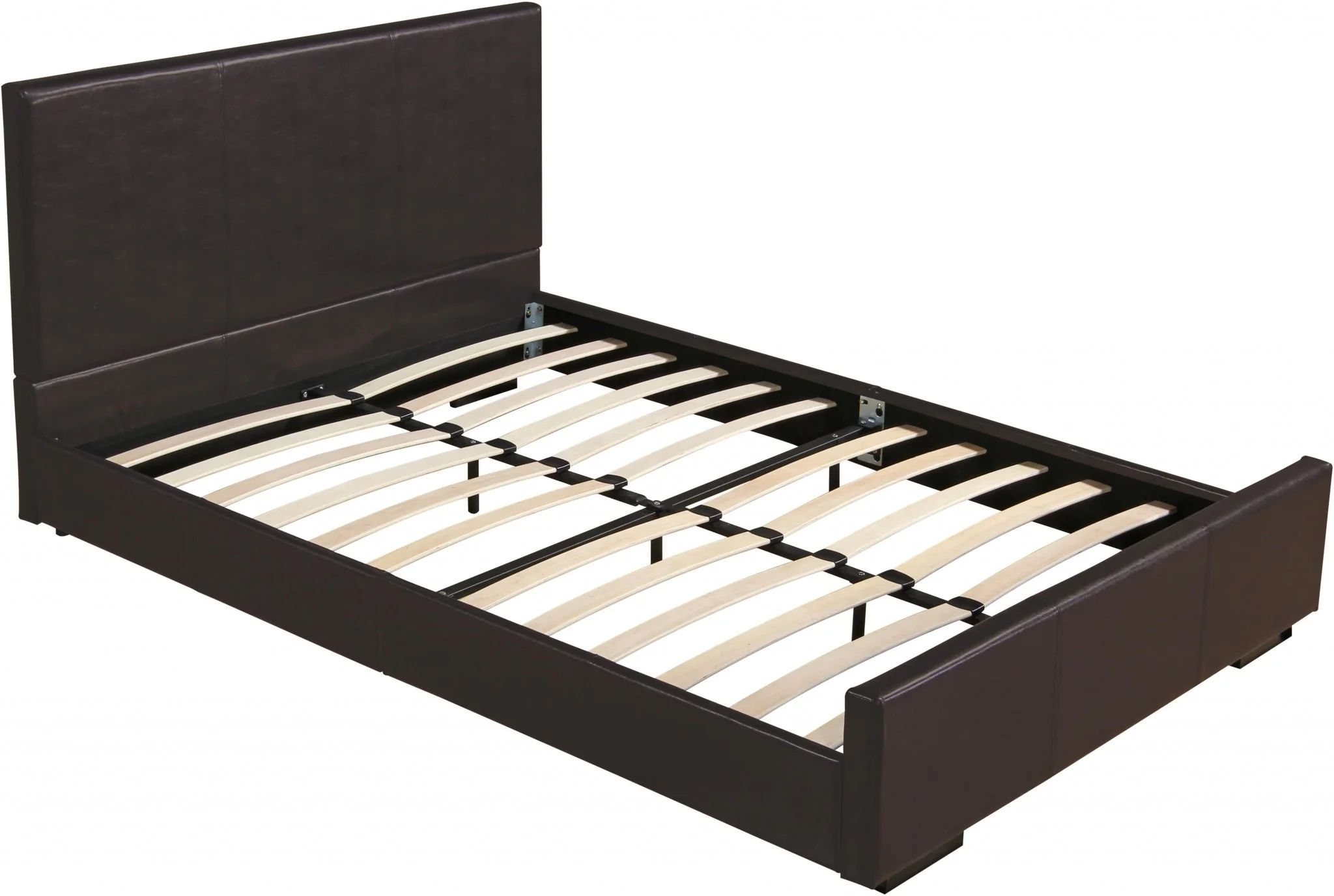 Brown Platform King Bed By Homeroots - Image 4