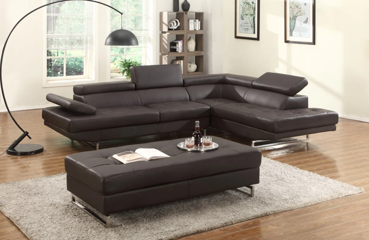 Brown Sectional RAF By Homeroots