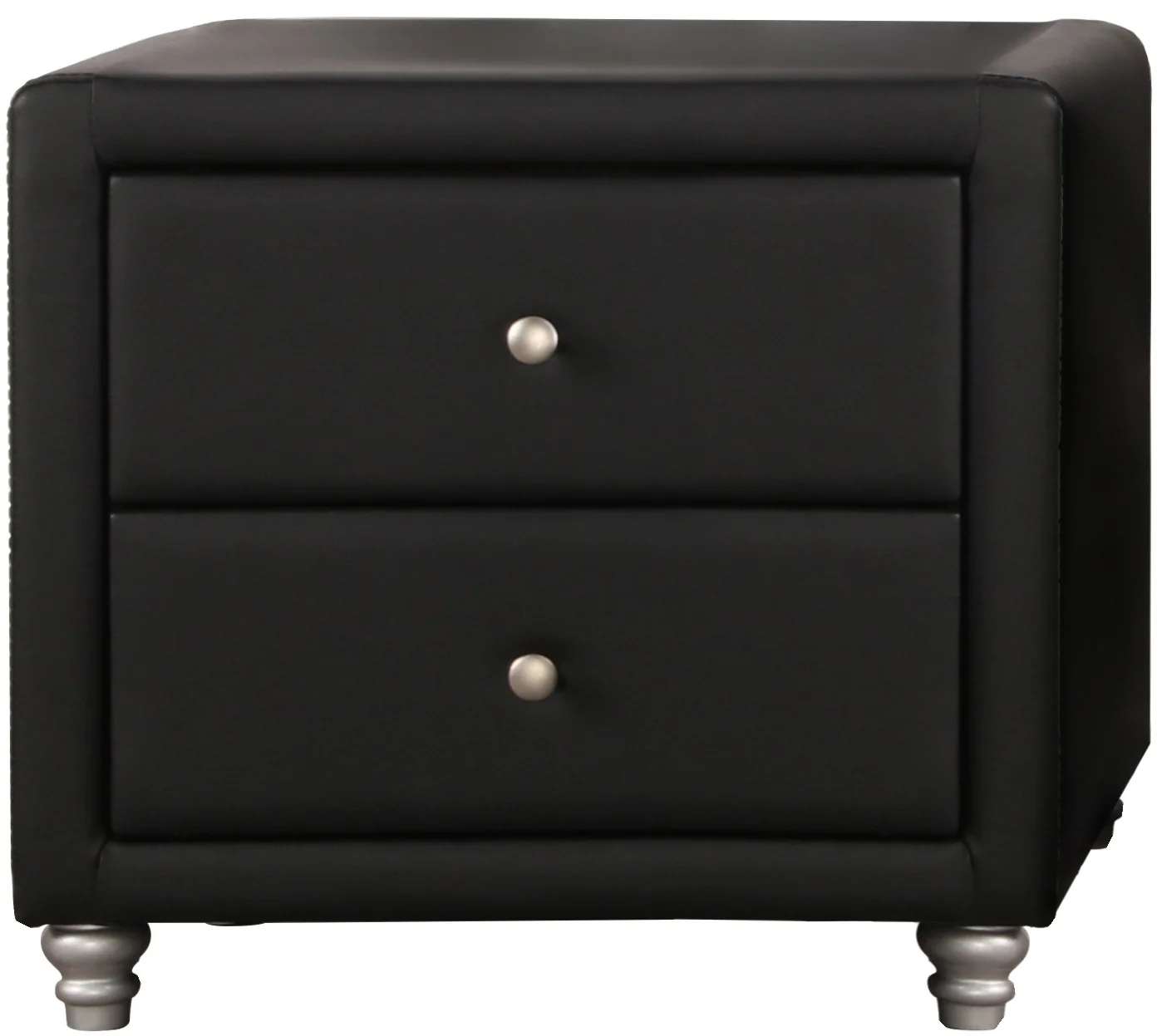 Brown Upholstered 2 Drawer Nightstand By Homeroots - Image 6
