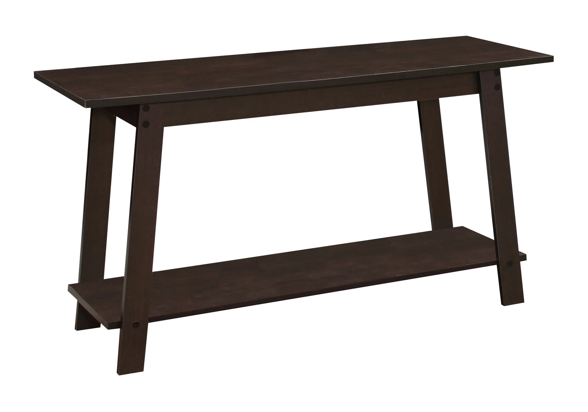 Cappuccino Particle Board Laminate TV Stand By Homeroots
