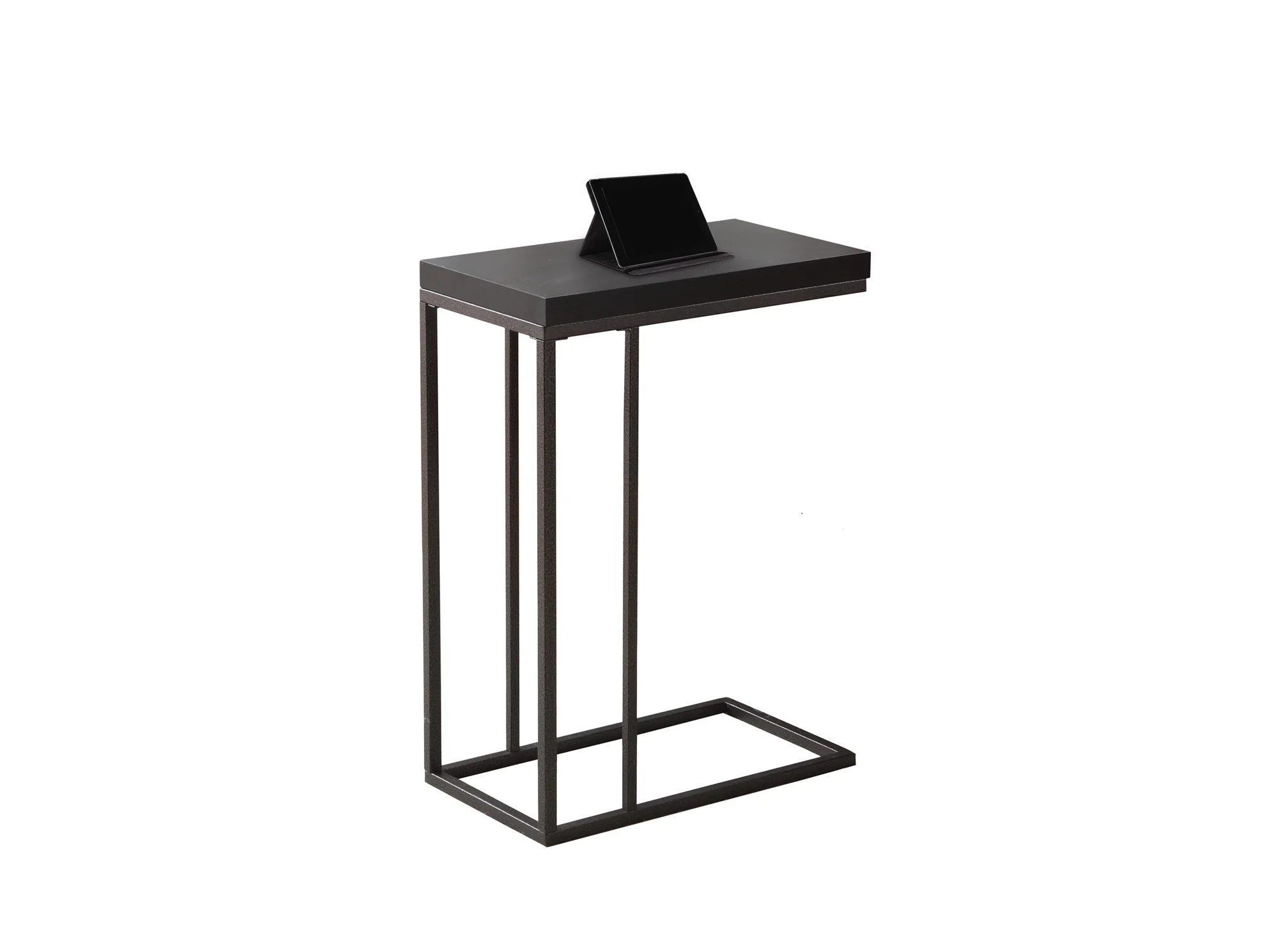 Cappuccino Particle Board Metal Accent Table By Homeroots - 333019