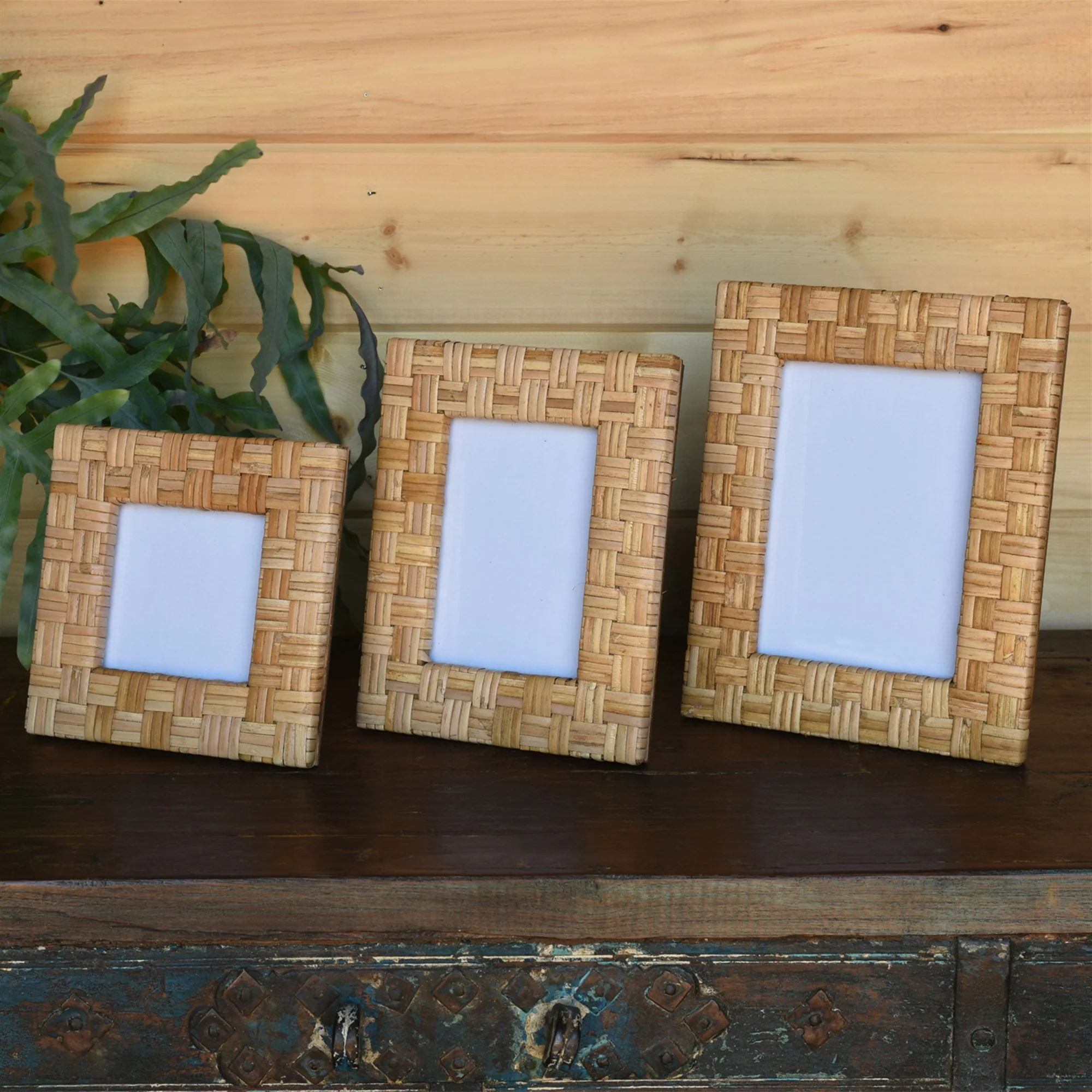 Cayman Frame, Rattan - 4x4 - Natural Set Of 2 By HomArt - Image 7