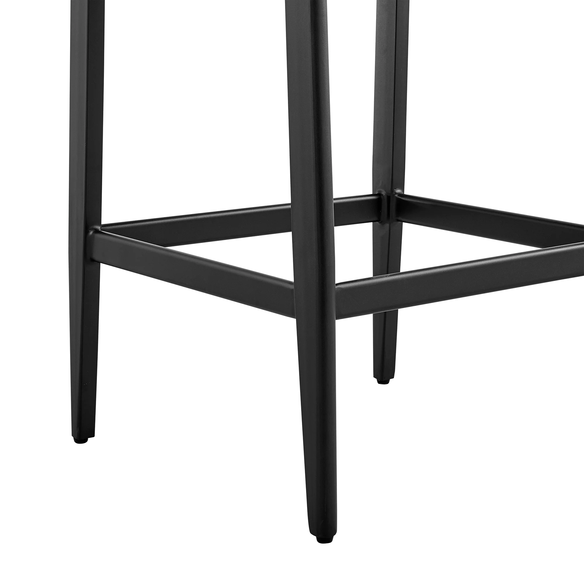 Cayman Outdoor Patio Counter Height Bar Stool in Aluminum with Gray Cushions By Armen Living - Image 10