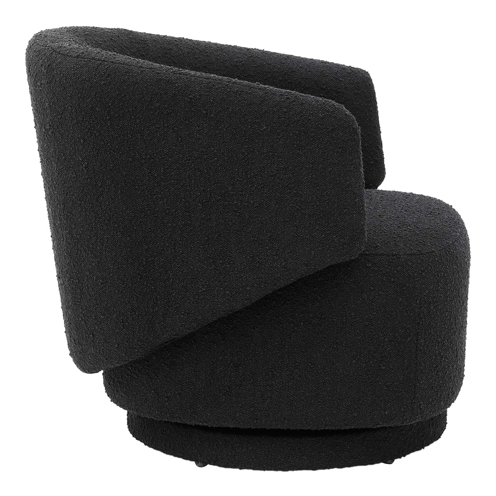 Celestia Boucle Fabric Fabric and Wood Swivel Chair By Modway - EEI-6357 - Image 2