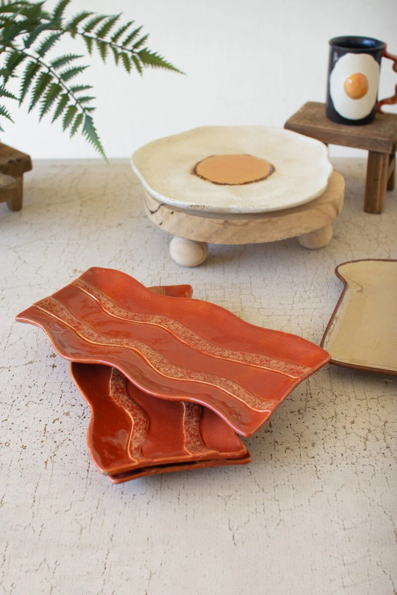 Ceramic Bacon Platter By Kalalou - Image 6