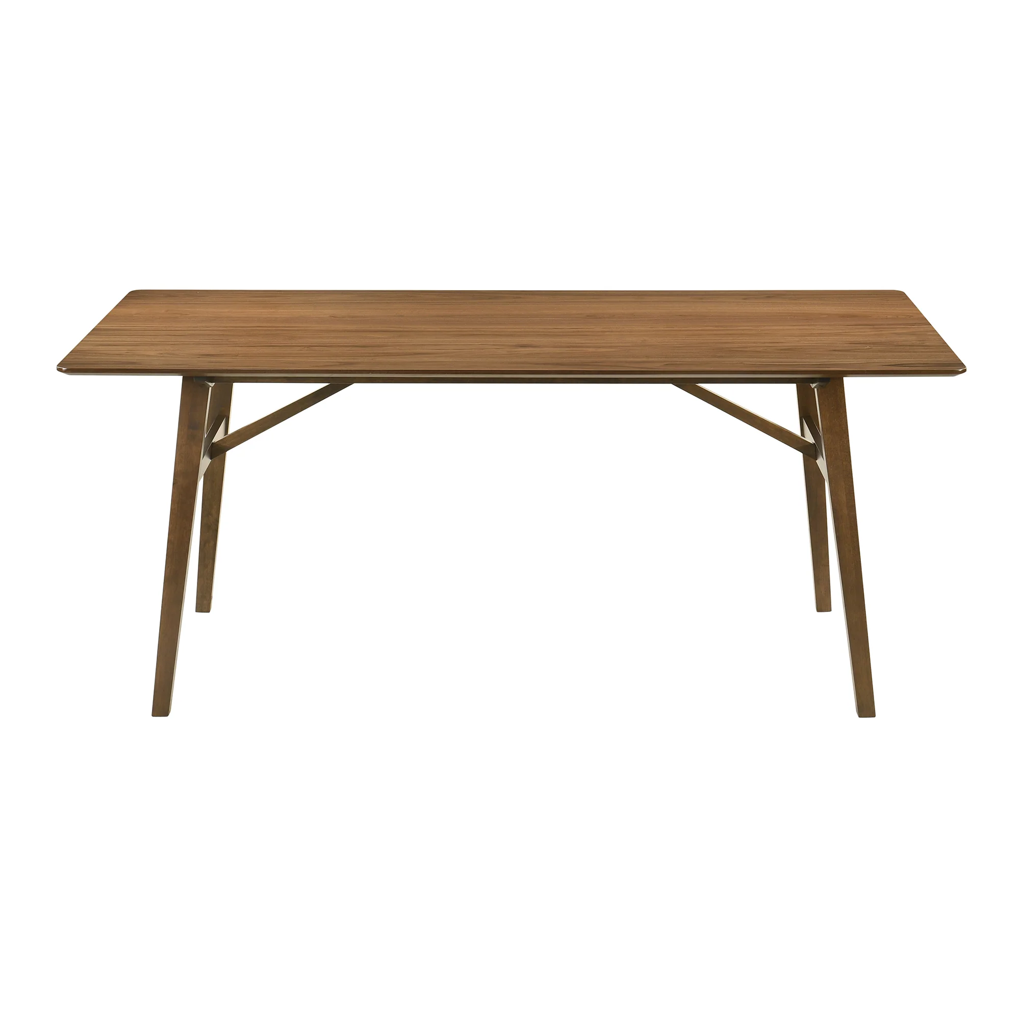 Channell 7 Piece Walnut Wood Dining Table Set with Blue Fabric By Armen Living - Image 17
