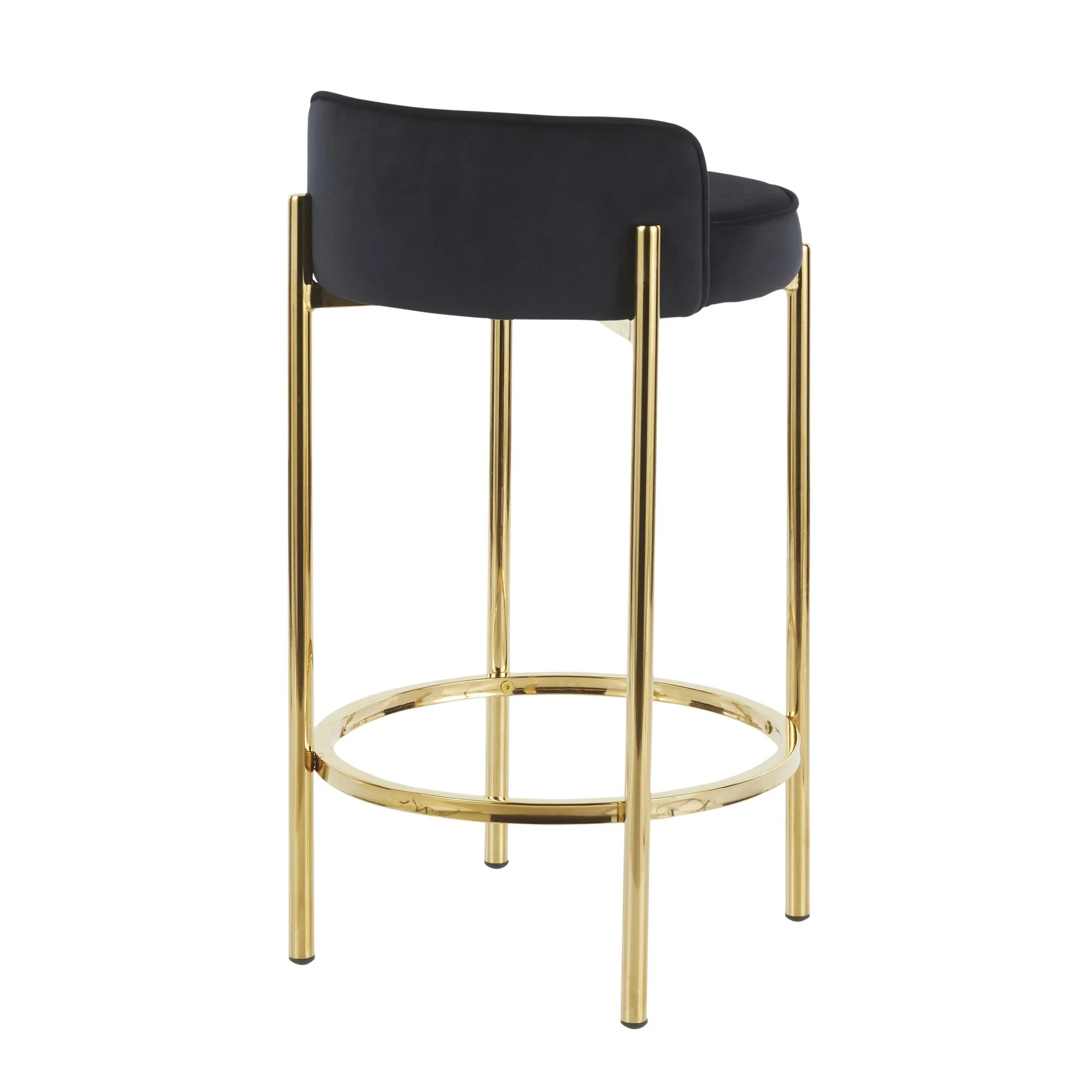 Chloe Counter Stool - Set of 2 By LumiSource - B26-CHLOE AUVBK2 - Image 8