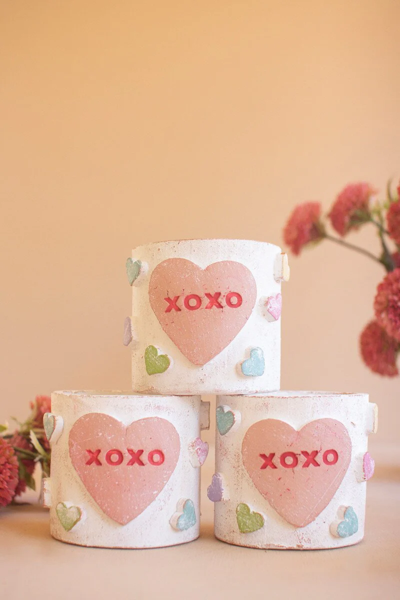 Clay Container - Valentines By Kalalou - Image 3