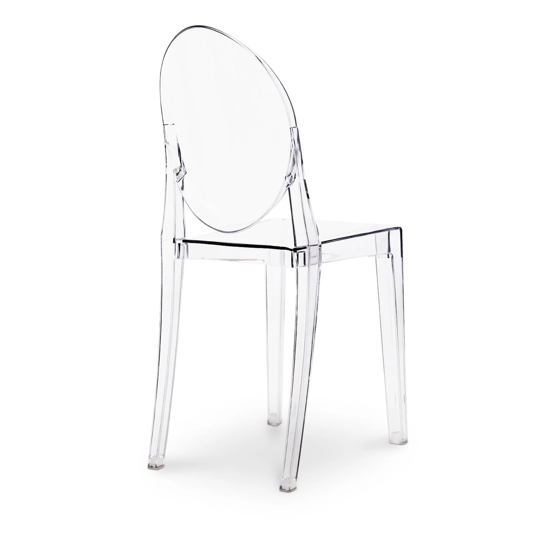 Clear Transparent Acrylic Dining Chair By Homeroots - Image 3