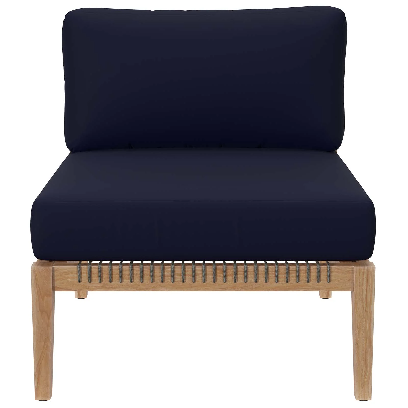 Clearwater Outdoor Patio Teak Wood 4-Piece Sectional Sofa By Modway - EEI-6121 - Image 29