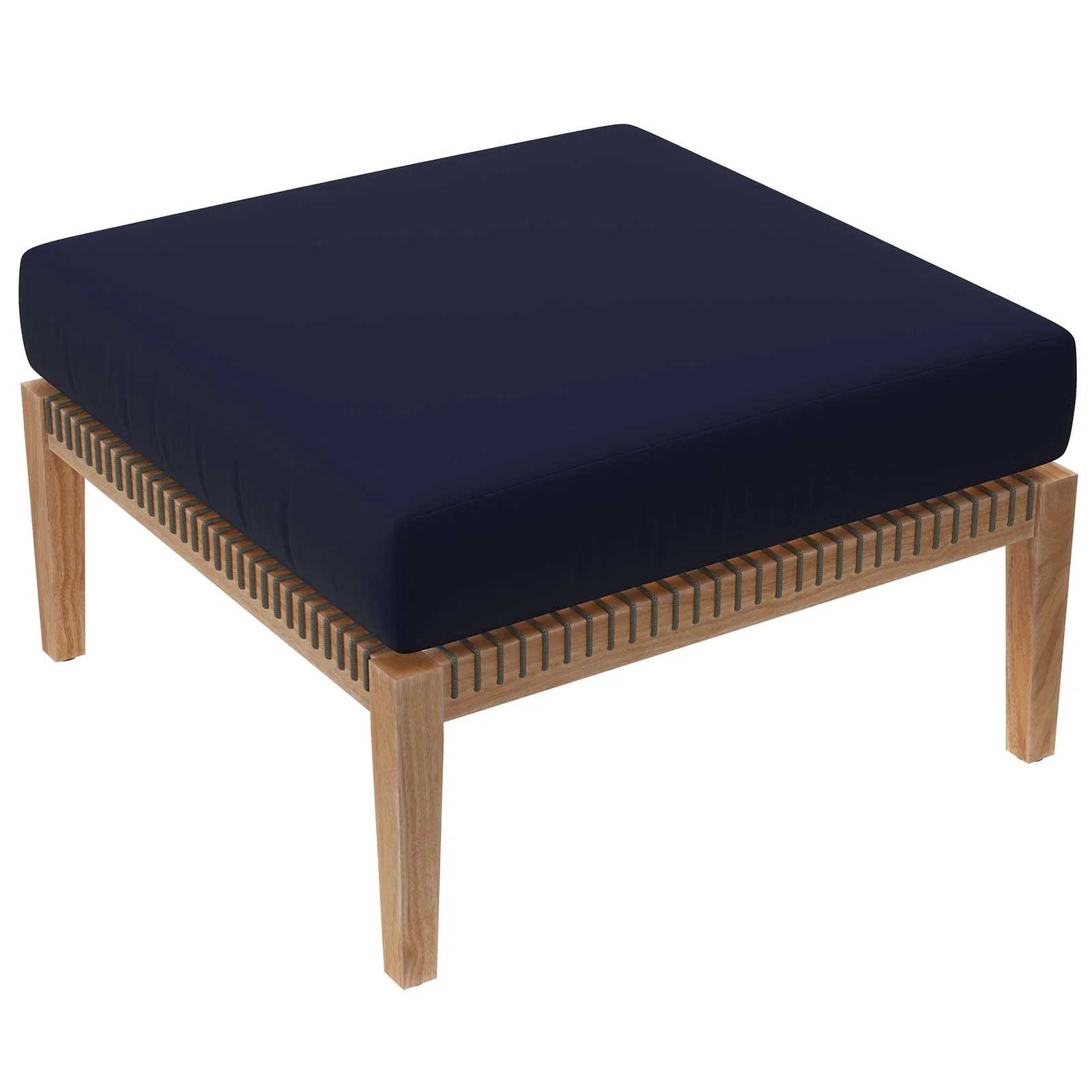 Clearwater Outdoor Patio Teak Wood 6-Piece Sectional Sofa By Modway - EEI-6122 - Image 34