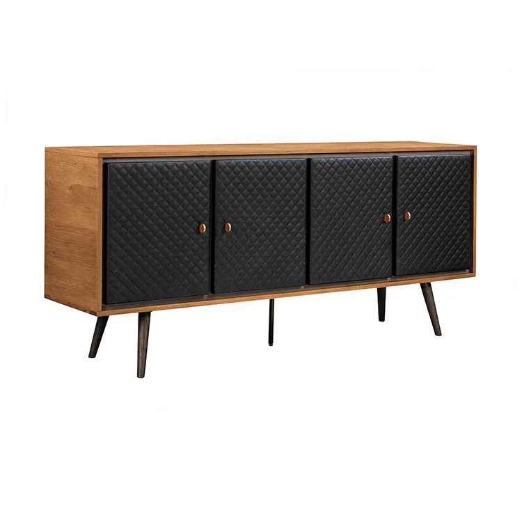 Coco Rustic 2 piece set with Dining Table and Sideboard in Balsamico By Armen Living - Image 2