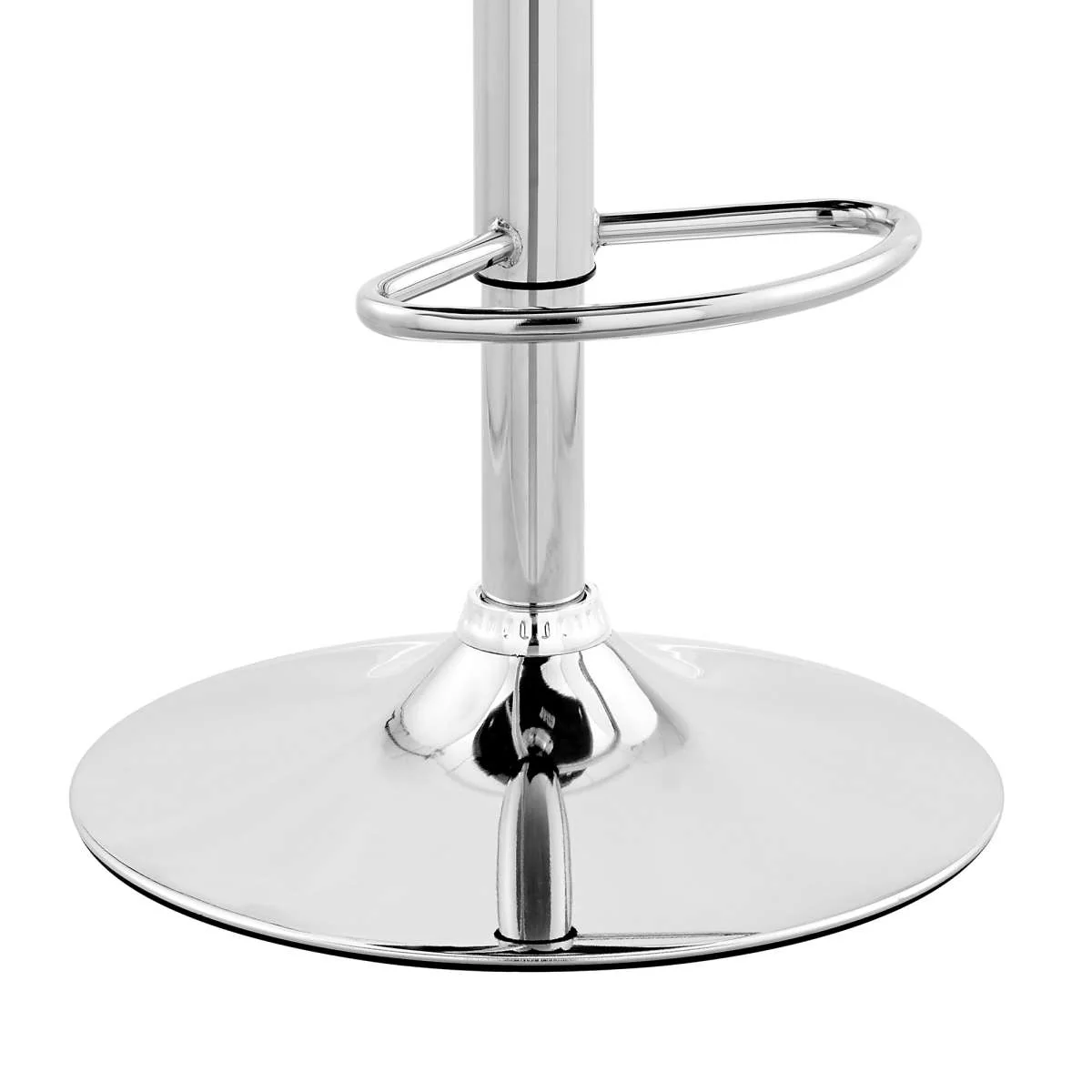Colby Adjustable Gray Faux Leather and Black Finish Bar Stool By Armen Living - Image 16