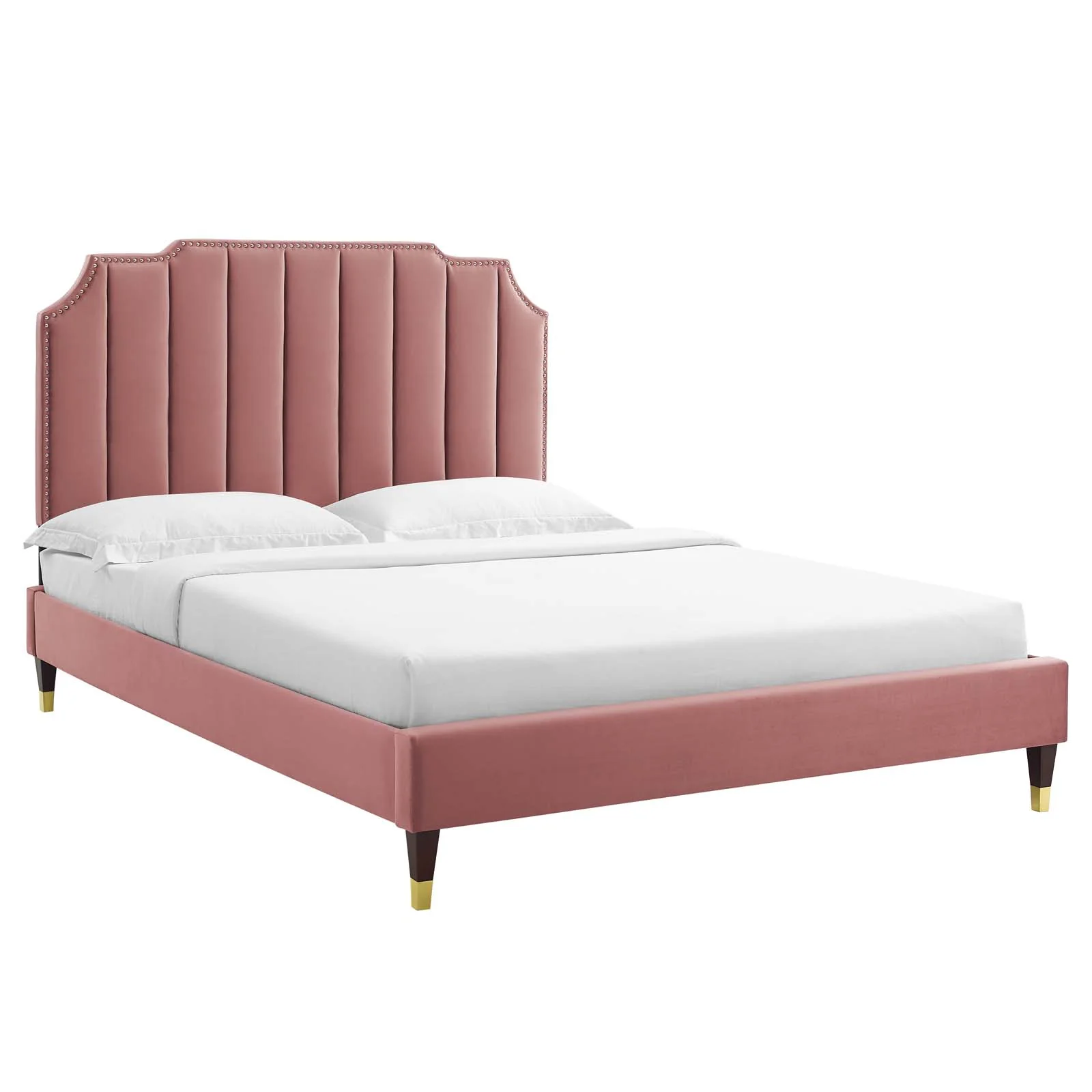 Colette King Performance Velvet Platform Bed By Modway - MOD-7074 - Image 17