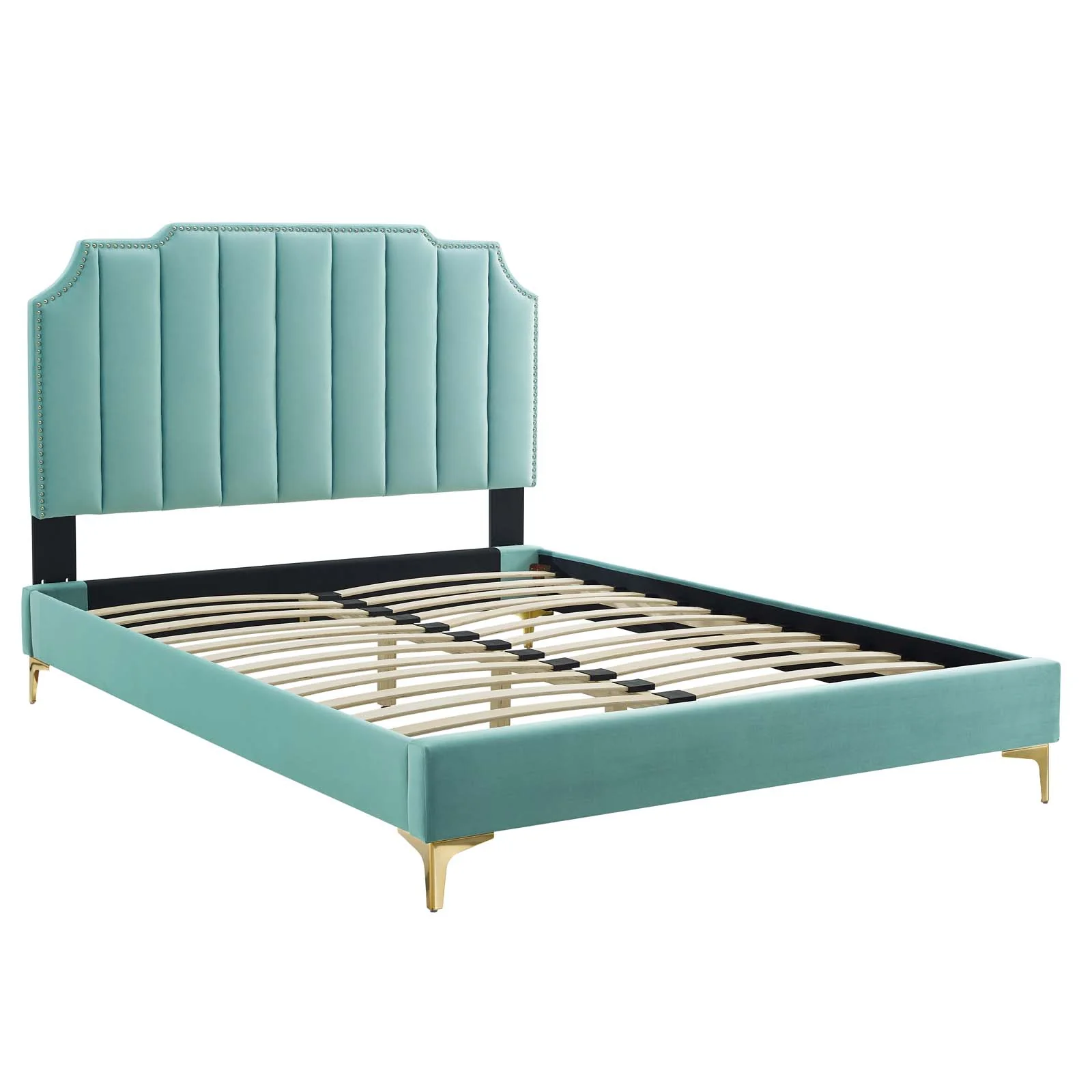 Colette Queen Performance Velvet Platform Bed By Modway - MOD-6583 - Image 58