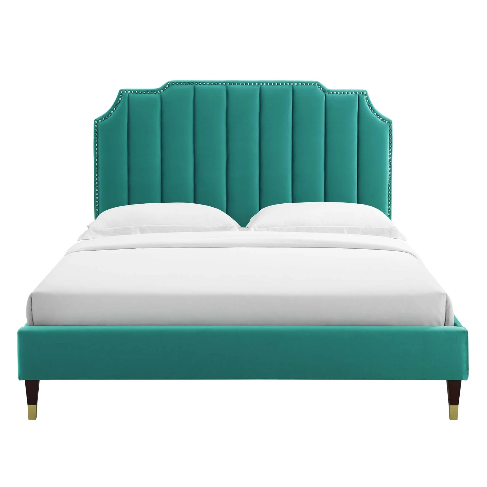 Colette Queen Performance Velvet Platform Bed By Modway - MOD-6584 - Image 108