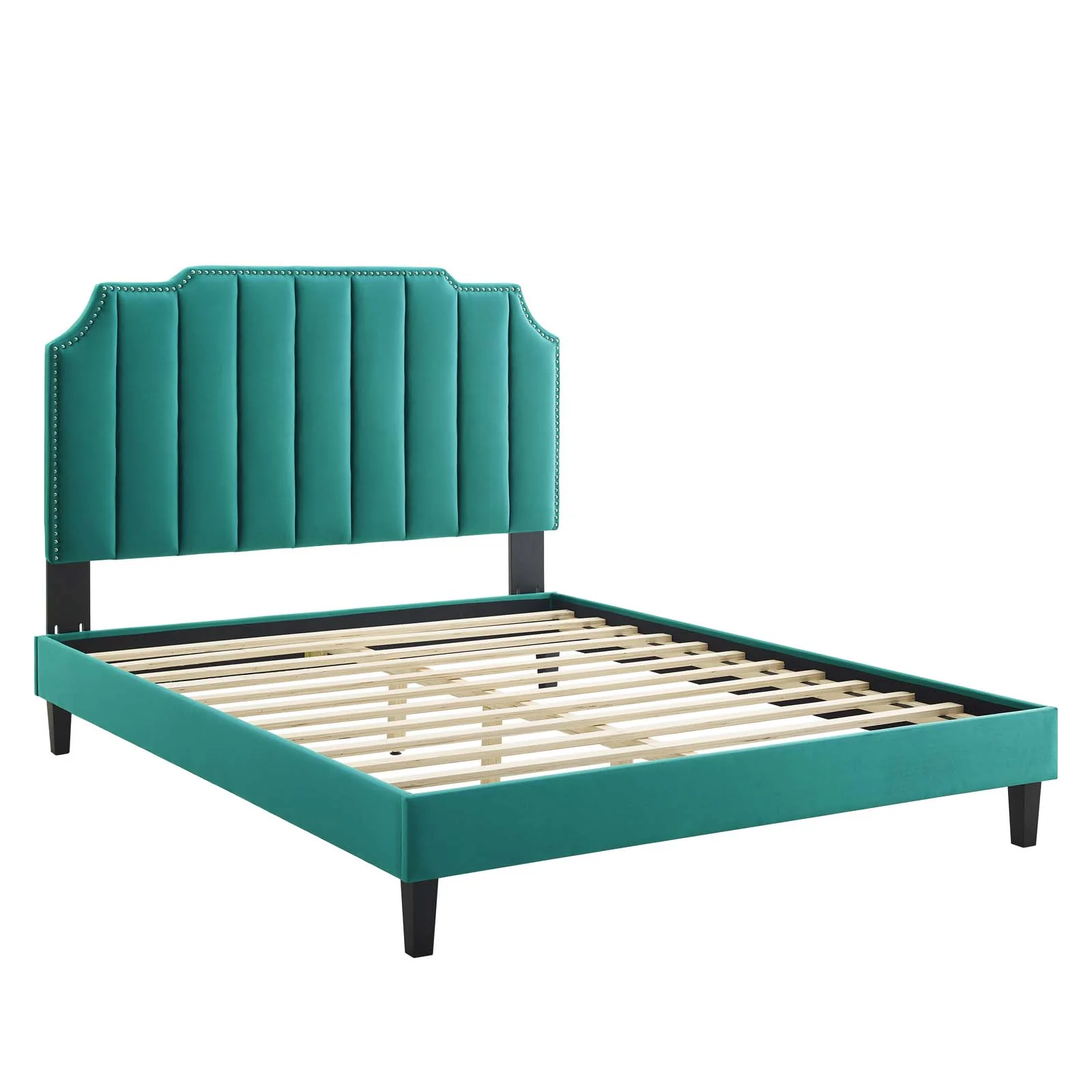 Colette Queen Performance Velvet Platform Bed By Modway - MOD-6585 - Image 106