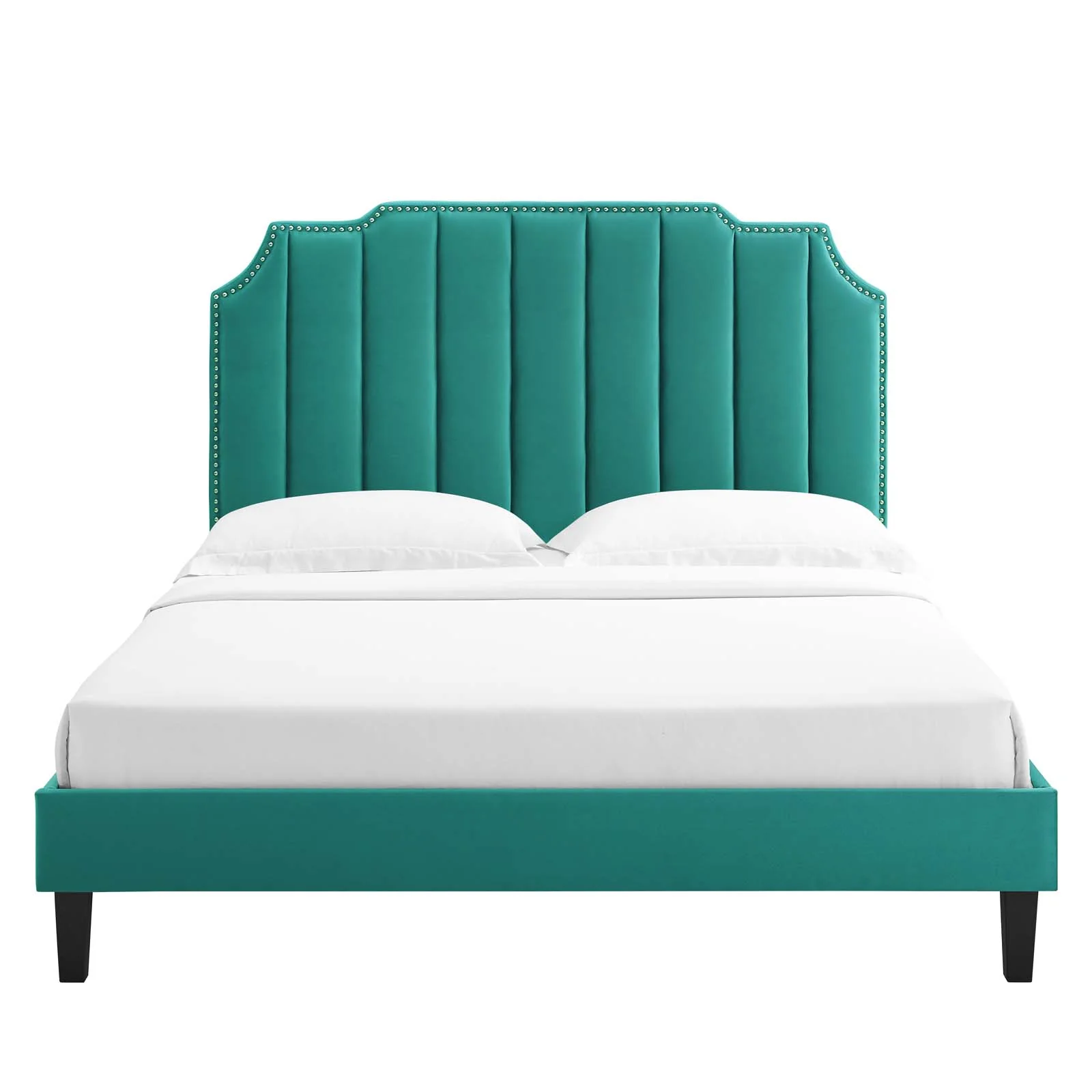 Colette Queen Performance Velvet Platform Bed By Modway - MOD-6585 - Image 108