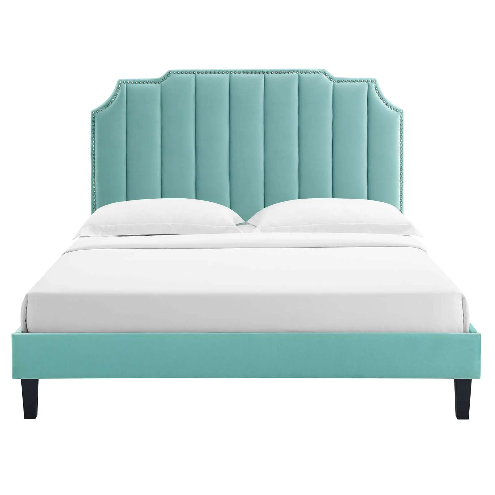 Colette Queen Performance Velvet Platform Bed By Modway - MOD-6585 - Image 60