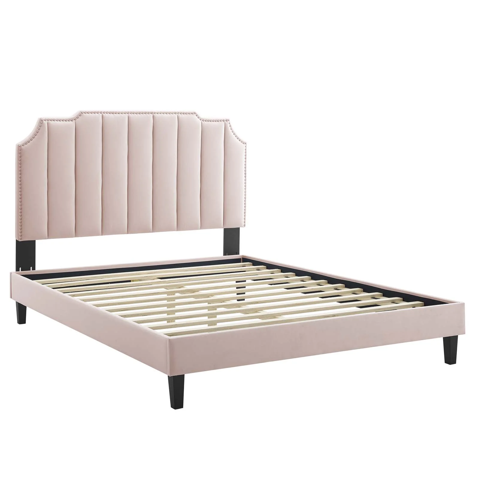 Colette Queen Performance Velvet Platform Bed By Modway - MOD-6585 - Image 90