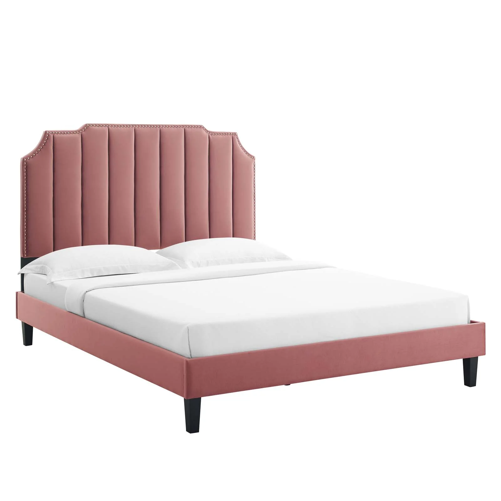 Colette Twin Performance Velvet Platform Bed By Modway - MOD-6884 - Image 17
