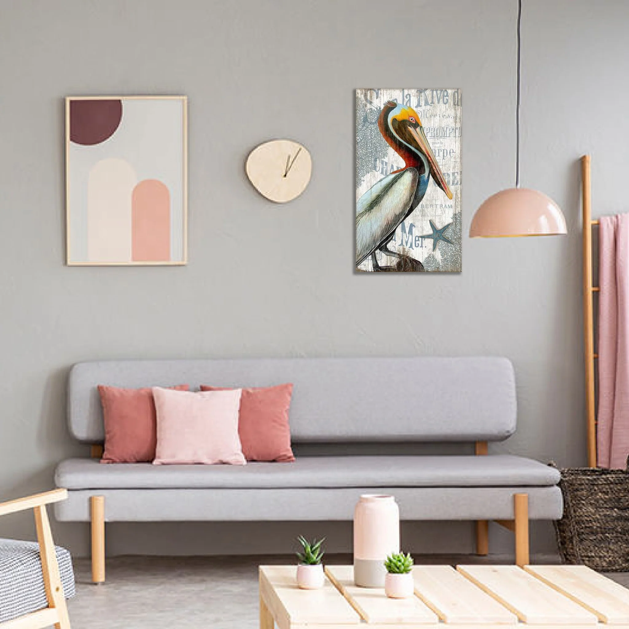 Colorful Pelican Wall Décor By Homeroots