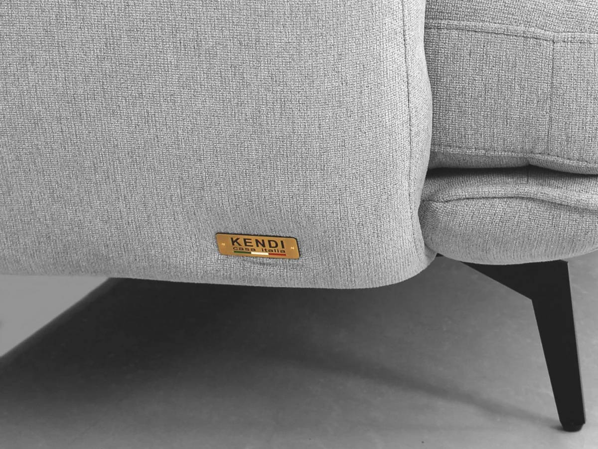 Contempo Retro 78" Light Gray Loveseat By Homeroots - Image 6