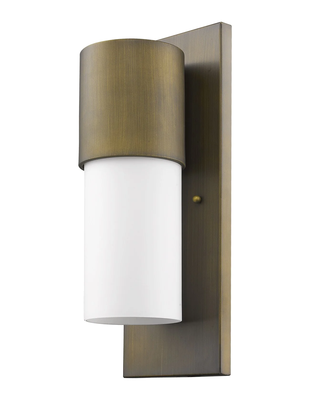 Contemporary Brushed Gold and White Wall Light By Homeroots