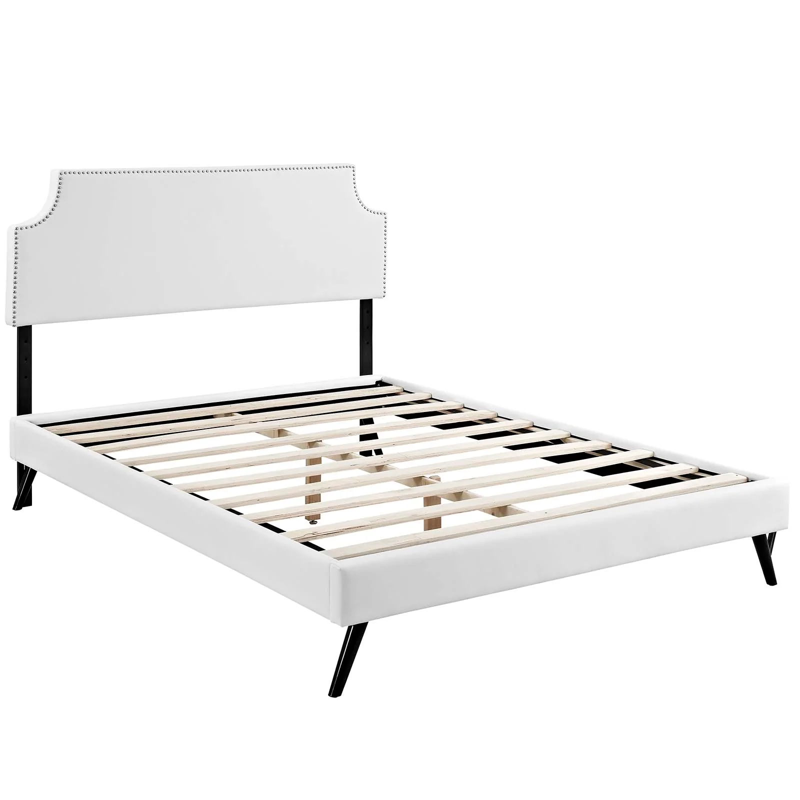 Corene Full Vinyl Platform Bed with Round Splayed Legs By Modway - MOD-5944 - Image 4