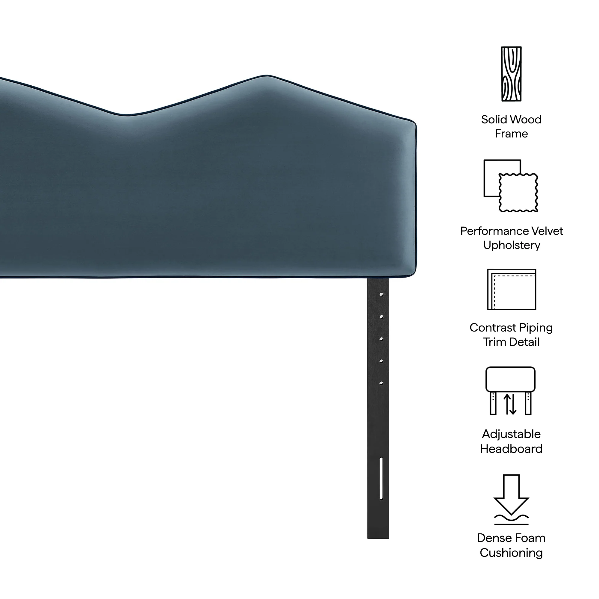 Cosette Performance Velvet King Size Headboard by Modway - Image 15