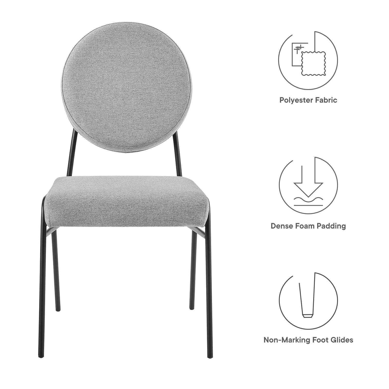 Craft Upholstered Fabric Dining Side Chairs By Modway - EEI-6253 - Image 23