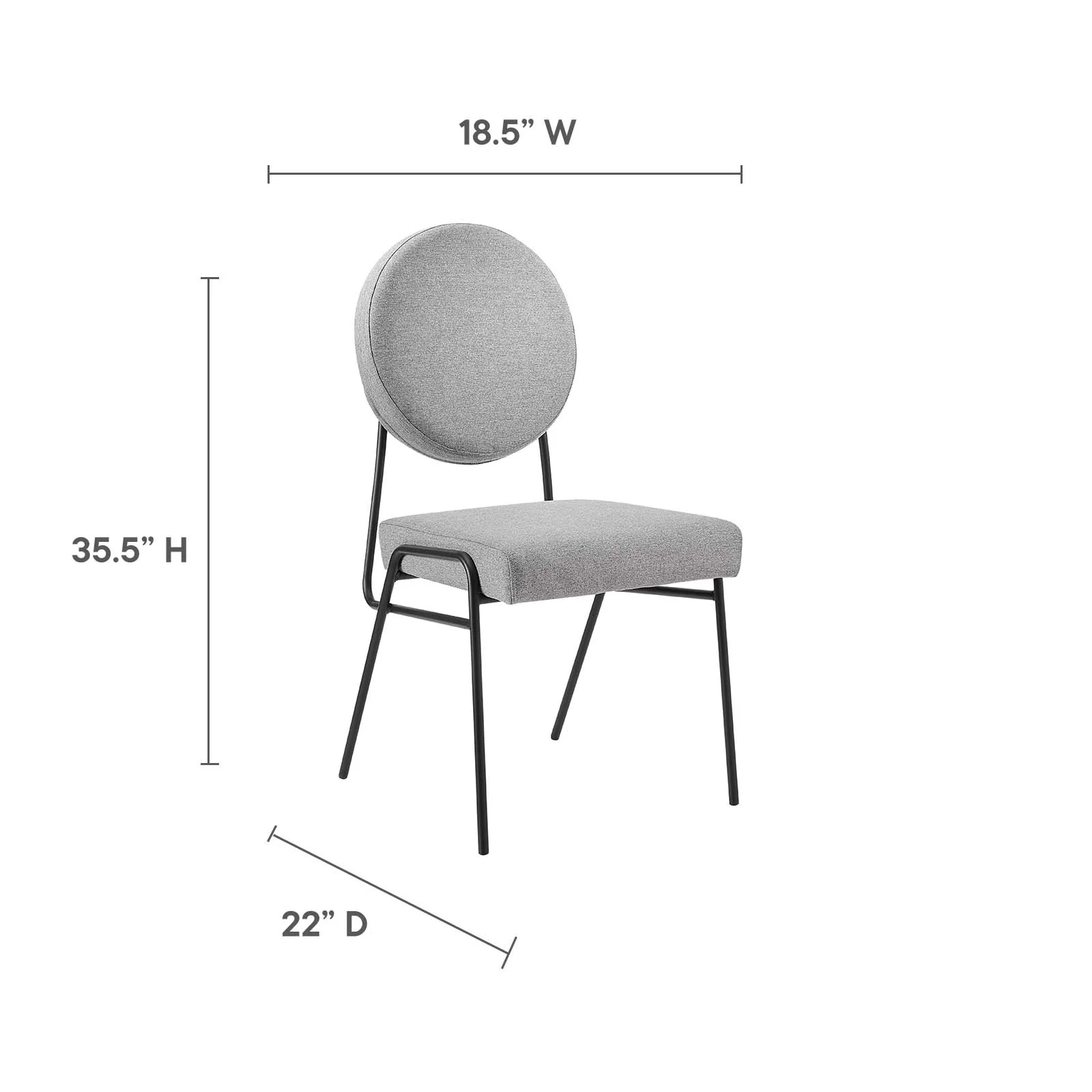 Craft Upholstered Fabric Dining Side Chairs - Set of 2 By Modway - EEI-6582 - Image 29