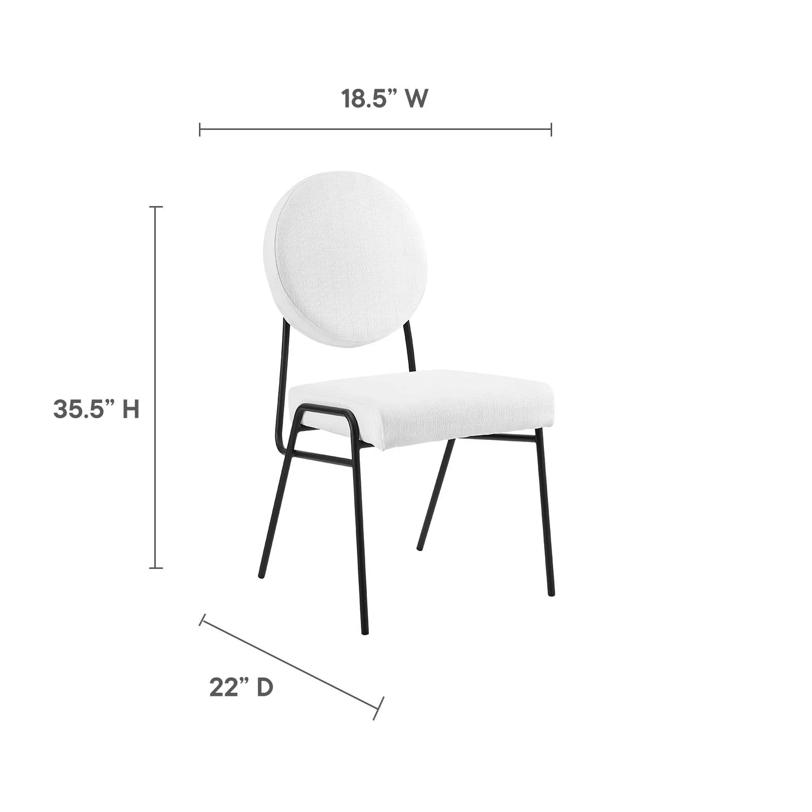 Craft Upholstered Fabric Dining Side Chairs - Set of 2 By Modway - EEI-6582 - Image 39