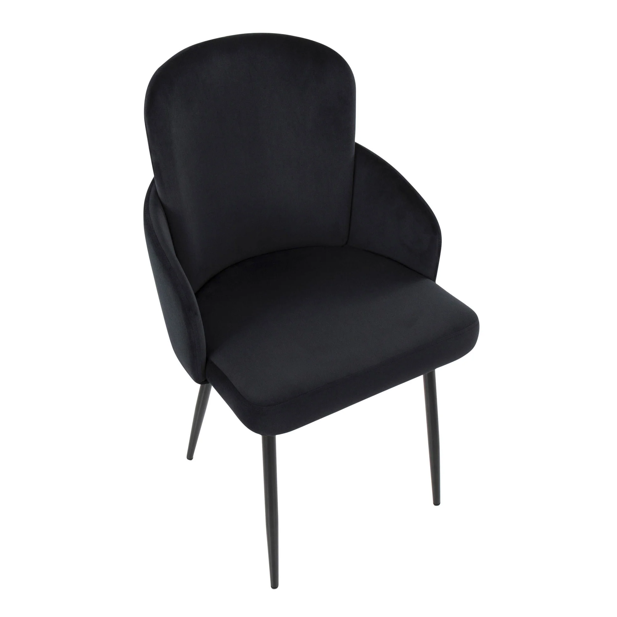 Dahlia Dining Chair - Set of 2 Black By LumiSource - CH-DAHLIA2 BKVBK2 - Image 3