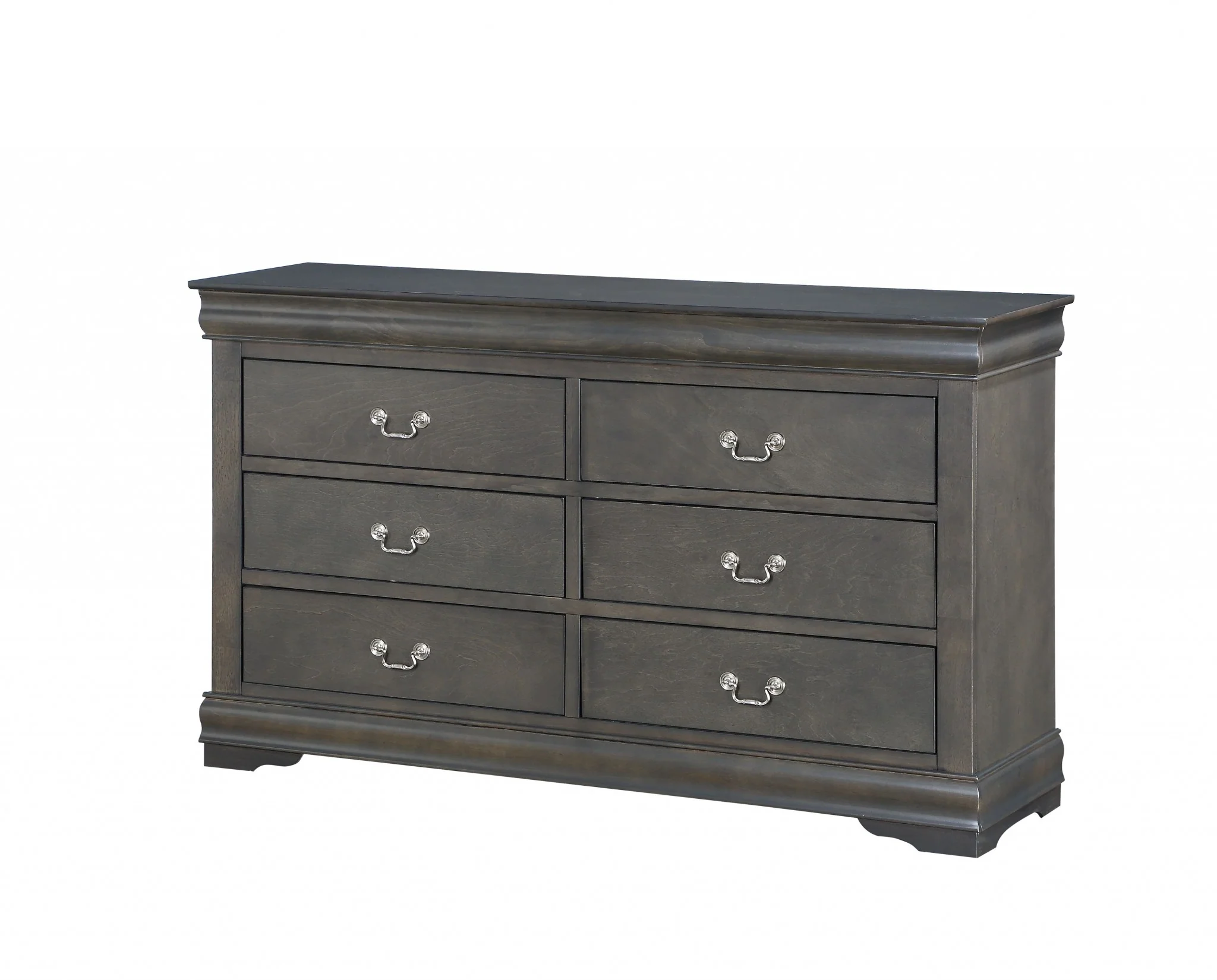 Dark Gray Wood Dresser By Homeroots