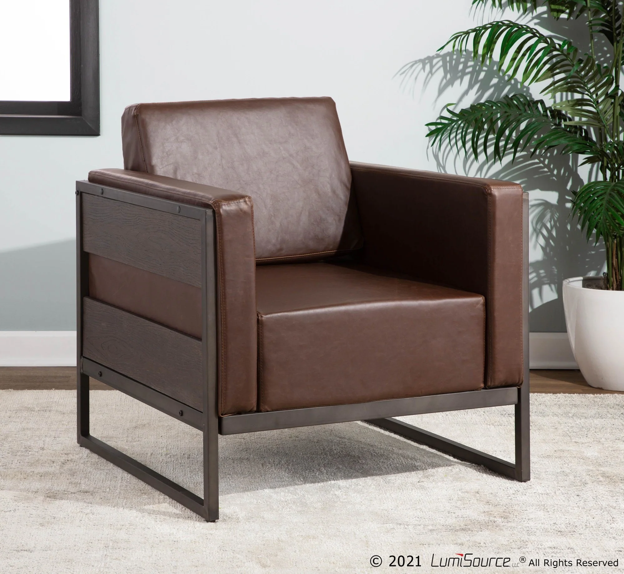 Drift Lounge Chair Brown By LumiSource