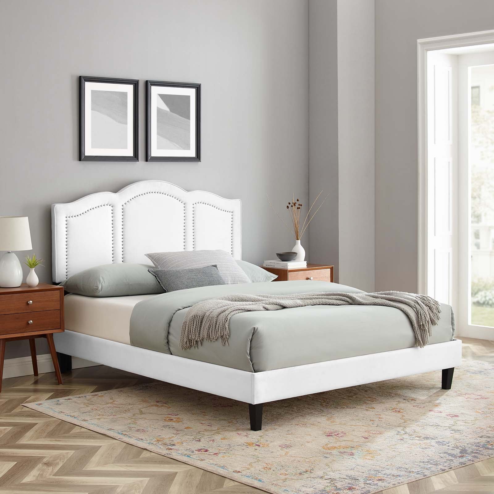Emerson Performance Velvet Queen Platform Bed By Modway - MOD-6579 - Image 96