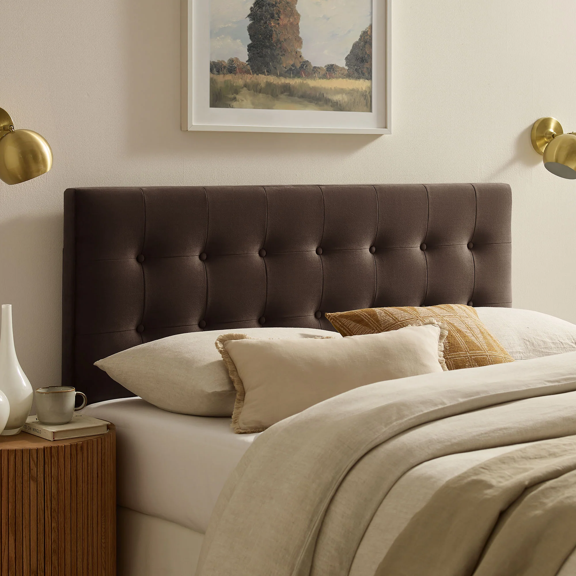 Emily Stain-Resistant Performance Velvet Queen Size Headboard by Modway - Image 22