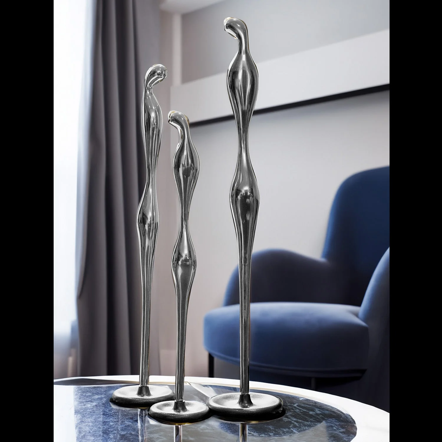 Emma 35.5"H Sculpture By Gold Leaf - Image 9