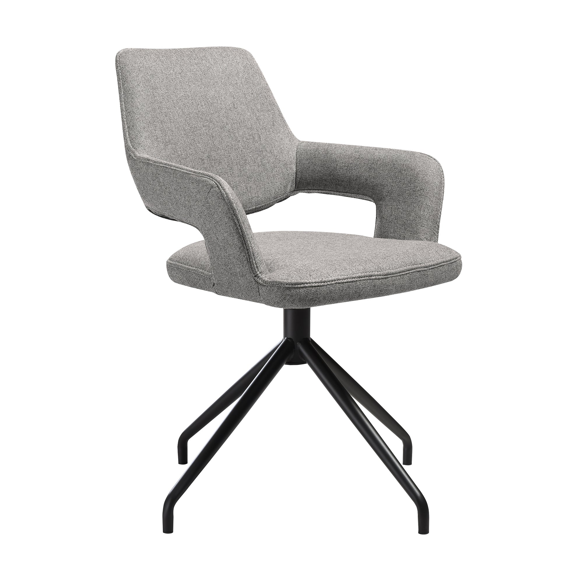Esme Penny 5 Piece Dining Set with Gray Fabric Chairs By Armen Living - Image 3